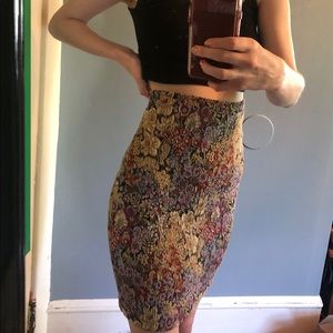Floral Pencil Skirt